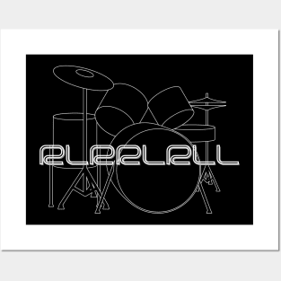 Para-diddle rhythm drummer design Posters and Art